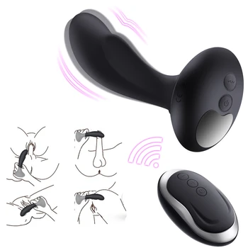 G-spot Vibrații Prostata Masaj Anal Vibrator Wireless de Control de la Distanță De 10 Viteze Jucarii Sexuale Pentru Femei Barbati Vibratoare, Butt Plug