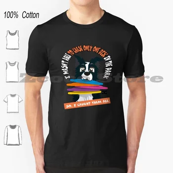 I-A Prins Tot 100% Bumbac Pentru Bărbați Și Femei Fin Moda T-Shirt Border Collie Disc Parc De Joacă