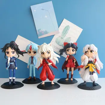 Inuyasha 5 Modele Sesshomaru Apus De Soare Moment Anime Periferice Figura Model Desktop Ornamente Auto De Colectare Cadouri Decorative Jucărie