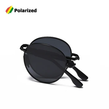 JackJad 2020 Moda Vintage Rotund Stil Polarizat Ochelari De Soare Ori De Pliere De Conducere De Brand, Design De Ochelari De Soare Oculos De Sol A614