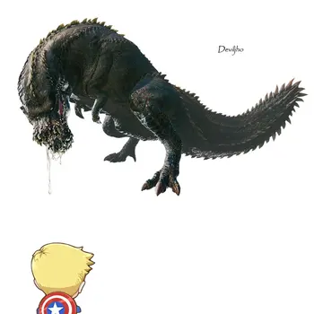 JUCĂRIE ZEI Joc de Acțiune Figura Jucarii Monster Hunter Deviljho PVC Dragon Model de Jucărie Pentru Cadou,Copii,Colectie,Decor