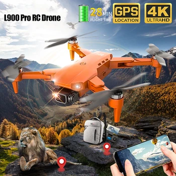 L900 Pro 5G Fotografie Aeriană Profesională RC Drone GPS 4K HD Lentile Quadcopter Distanță de 1,2 km lungime, Rezistenta RC Elicoptere Jucarii