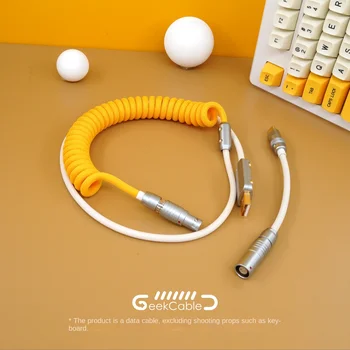 La fața locului GeekCable Manual Personalizat Tastatură Mecanică Linie de Date GMK Tema Keycap Linie de Banane Telina Vara