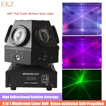 LED 90W 4in1 Fascicul Laser Scanner DMX512 Control Vocal Bar în Mișcare Cap Lumina de Nunta Petrecere de Familie DJ Petrecere, Spectacol de teatru Proiector