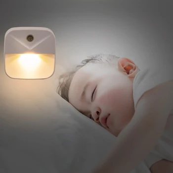 LED Lumina de Noapte fără Fir de Control de Lumină Senzor de UE Plug SUA Dusk-to-Dawn Lumini de Noapte pentru copii pentru Copii Noptiera Dormitor Coridor Lampa