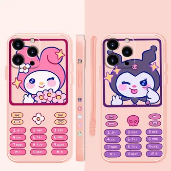 Lichid Telefon Caz Pentru Apple iPhone 14 13 12 11 Pro Max 13 12 Mini XS XR X 7 8 6 6S Plus Hello Kitty Kuromi Ia Fotografii Smile