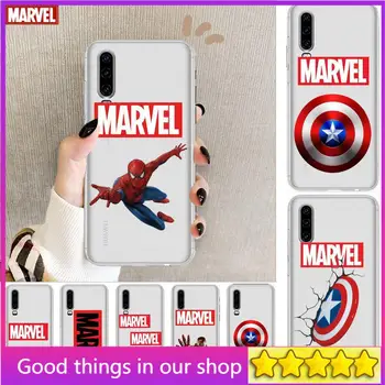 Logo-ul Marvel Avengers Anime Limpede Transparent Cazul în care Telefonul Pentru Huawei Honor 20 10 9 8A 7 5T X Pro Lite 5G Etui Coque Hoesjes Com
