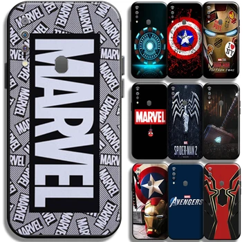Marvel Avenger Logo Caz de Telefon Pentru Samsung Galaxy M30 M30S Capacul de Protecție Complet Negru TPU Funda Înapoi Cazuri Shell