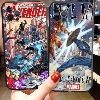 Marvel Spiderman Cazuri de Telefon Pentru iPhone 11 12 Pro MAX 6S 7 8 Plus XS MAX 12 13 Mini X XR SE 2020 Cazuri Carcasa TPU Moale Coque