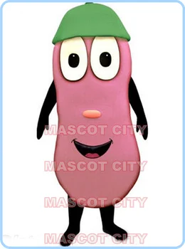 MASCOTA Jelly Bean mascota costum adult roz dimensiune desene animate jelly bean bomboane costume cosplay publicitate rochie fancy 2809