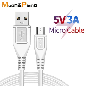 Micro USB 5V 3A Încărcare Rapidă Cabluri de Transmisie de Date Microusb de Încărcare Pentru Telefonul Mobil, Laptop, Tableta 1m 1,5 m 2m Fire
