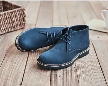Mid-Top Barbati Cizme Martin Moda Stil Britanic Pantofi din Piele naturală Dimensiune 39-44