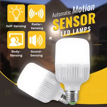 Mișcare automată a Senzorului Lampa LED 5W 9W LED Amurg până în Zori Bec 220V Automată on/off Iluminat Interior/Exterior Lampa 6500K