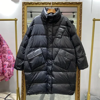 Moda de Iarnă în Jos Jachete pentru Femei Imbracaminte Casual Gros Alb Rață Jos Paltoane 2022 Nou Stil de Moda Haine de Iarnă D903
