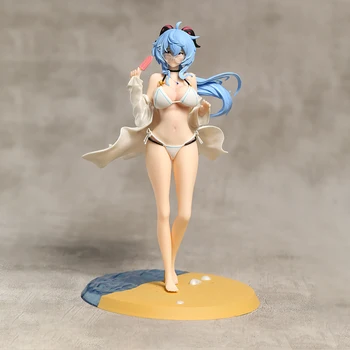 Model Figurina Genshin Impact Ganyu costum de Baie Ver PVC Figură Excelentă Colecție Cadou Papusa