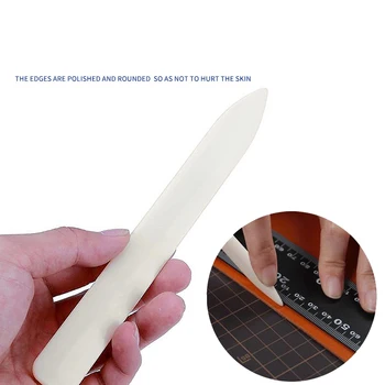 Naturale BoneFolder Instrument de Os de Plastic de Notare Pliere Șifonarea Scrapbooking DIY Manual din Piele Modelarea Cusut Lipici Accesorii