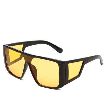 New Sosire Moda Retro Pătrat ochelari de Soare pentru Femei Barbati Clasic Supradimensionat Cadru de Plastic Ochelari Trendy Brand de Lux Ochelari de UV400