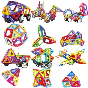 noi 46PCS Dimensiuni Mari Magnetice Designer Magnet Blocuri de Construcție Toys Set de Modelare&Buillding Jucărie Pentru Copii Cadouri pentru Copii
