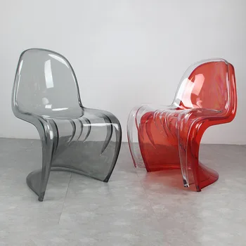 Nordic Creative Acrilice Fantomă Scaun de Plastic, scaune de luat Masa Cristal Scaun Sufragerie Mobilier Transparent Fotoliu