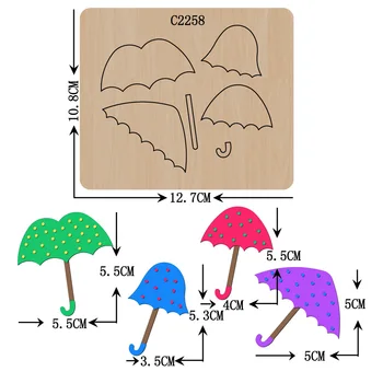 Noua umbrela din Lemn mor Scrapbooking C2258 Moare de Tăiere