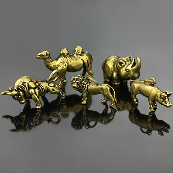 NOUL Mini Retro Alamă Animal Cămilă Statuie Decor Birou Ornament de Birou Acasa Birou Sculptura Decorativă de Buzunar, de Mână Jucarie Cadou