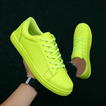 Nouă Primăvară Verde Barbati Pantofi Casual Moda Low Cut Designer Adidași Bărbați Respirabil Cuplu Bărbat Vulcaniza Pantofi Zapatillas Hombre
