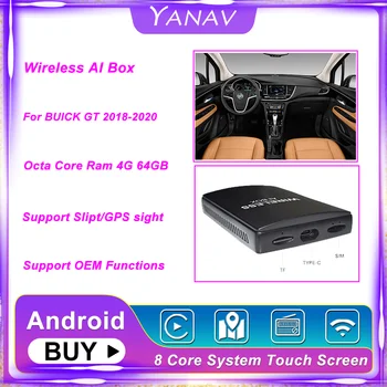 Octa Core Carplay Wireless Ai Cutie Dual Bluetooth Android Pentru BUICK GT 2018-2020 Auto Radio Auto Multimedia Player Smart Box HDMI