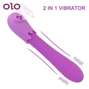 OLONipple Fraier 2 In 1 Vibrator 9+9 Modul de G Spot Stimulator Clitoris Jucarii Sexuale pentru Femei Mangaie Suge Vibratorul sex Feminin Masturbator