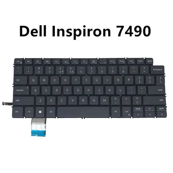 Original tastatura laptop pentru Dell Inspiron 14 7000 7490 UI engleză negru argintiu fundal 08GH4P PK132KD1A01 02PYG9 PK132KD1B01