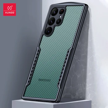 Pentru Samsung S22 Ultra Caz Xundd Gamer Caz De Telefon Rezistent La Șocuri Fibra De Carbon Disipare A Căldurii Anti-Amprente Pentru Samsung S22 Plus