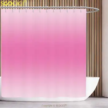 Perdea De Duș Din Poliester Ombre De Basm Vată De Zahăr Inspirat De Design Girly Decoratiuni Cameră Digitală De Artă Modernă De Imprimare Roz
