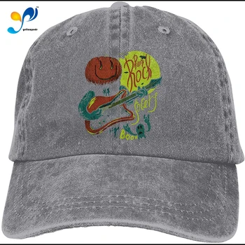 Pompa De Rock Society (Verde) Pălărie Vintage Denim Sepci De Baseball De Bumbac Tata Palarie Unisex Sandwich Pălărie Sombrero De Mujer