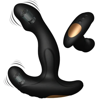 Prostata Masaj Butt Plug Vibrator Dual Motor Oameni De Sex Masculin Jucării 12 Viteza Buna De Silicon Vibrator Anal Plug