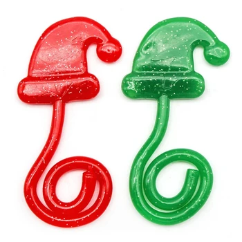Q9QB Crăciun Pălărie în Formă de Stretchable Lipicios Palma Jucării de Crăciun Petrecere Copii Cadouri