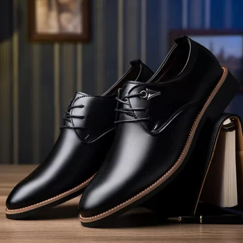 Respirabil Barbati Pantofi Formale a Subliniat Toe Casual Piele Bărbați de Afaceri Britanic Crește Nou Versiunea coreeană de Toate-meci