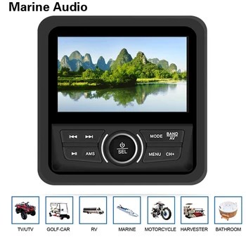 Rezistent la apa Marină Stereo Bluetooth Radio Motocicleta Audio Barca Masina MP5 Player Auto Sistem de Sunet FM SUNT Receptor Pentru SPA UTV ATV-uri