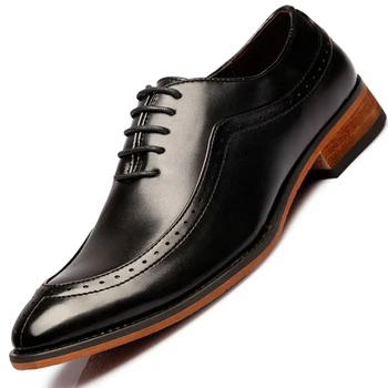 Rochie de afaceri Pantofi pentru Bărbați de Înaltă Calitate Bărbați Sociale Pantofi Italian Designer de Pantofi pentru Bărbați de Lux Formale Pantofi Elegant Negru Maro