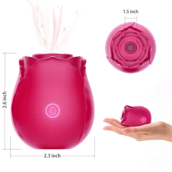 Rose Forma Clitorisului Suge Vibratorul Biberon Fraier Stimulator Clitoris 10 Viteze G - Spot Vibratoare Ou Jucării Sexuale pentru Femei