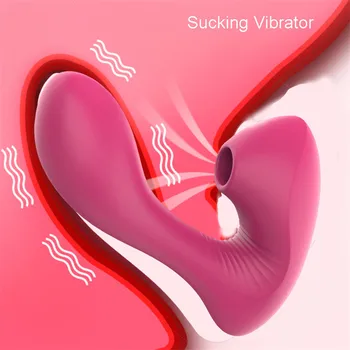 Sex Suge Femeie Vibrator punctul G Vibratoare Penis artificial Masturbari Fraier Vagin Stimulator Clitoris Masturbari Adulți Jucării pentru Femei