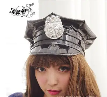 Sexy Negru De Poliție Costum Adult Polițist Pentru Cosplay Uniforma De Partid Polițistă