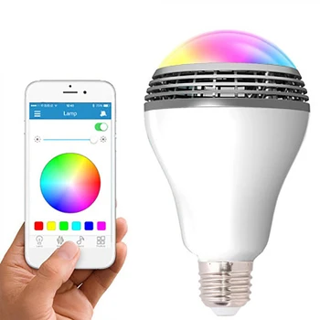 Smart E27 Becuri LED 7W Lumina fără Fir Bluetooth Boxe Muzica de Joc Lampa RGB Reglabile Multicolor Iluminat Telefon APP de Control