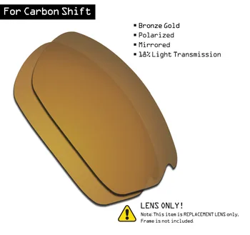 SmartVLT Polarizat ochelari de Soare, Lentile de Înlocuire pentru Oakley Carbon Shift - Bronz Aur