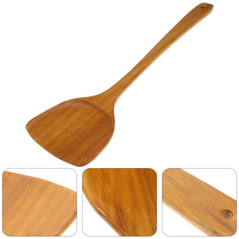 Spatula Pentru Gatit Din Lemn Wood Turner Ustensile De Bucătărie Woknonstickhandle Scoop Instrument Ustensila 