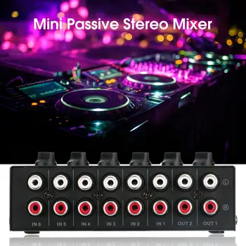 Sunet Excelent Mixer Multifunctional Stabil Semnal Compact Cu 6 Canale De Sunet Stereo Mini Mixer