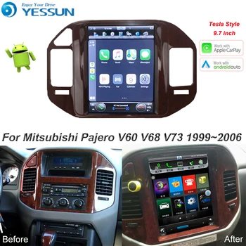 Tesla ecran Pentru Mitsubishi Pajero V60 V68 V73 1999-2006 Mașină Android Player Multimedia 9.7 inch Radio Auto stereo de Navigare GPS