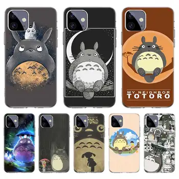 Totoro Ghibli Miyazaki Anime Caz Pentru Iphone 11 12 Pro Max 13 7 8 Plus XR XS X 12 Mini 6 6S SE 2020 SE2 Acoperi Shell Funda Coque