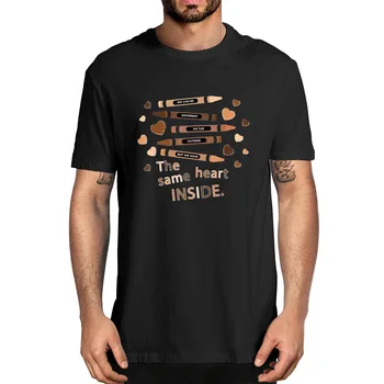 Unisex Aceeași Inimă în Interiorul Istoria Lună Viețile negrilor Contează BLM Bărbați's100% Bumbac T-Shirt Femei Top Tee Cadouri Clasice