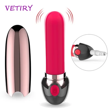 VETIRY Ruj Vibrator cu 10 viteze Glont Vibrator Jucarii Sexuale pentru Femei Biberon Corpul G-spot Masaj Baghetă Magică Stimulator Clitoris