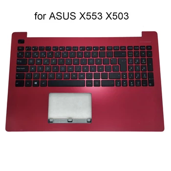 X553 Nou Spania tastatura pentru Asus X553SA X503 R515M K553M SP ES pc, notebook-uri Tastaturi roșu zonei de Sprijin pentru mâini C shell 13NB04X4AP042 90NB04X4