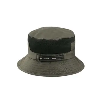 XEONGKVI Moda Respirabil cu uscare Rapida Pescuit Găleată Pălărie de Vară Brand Poliester Grila Margine Largă Bărbați Pliant Pescar Pălărie